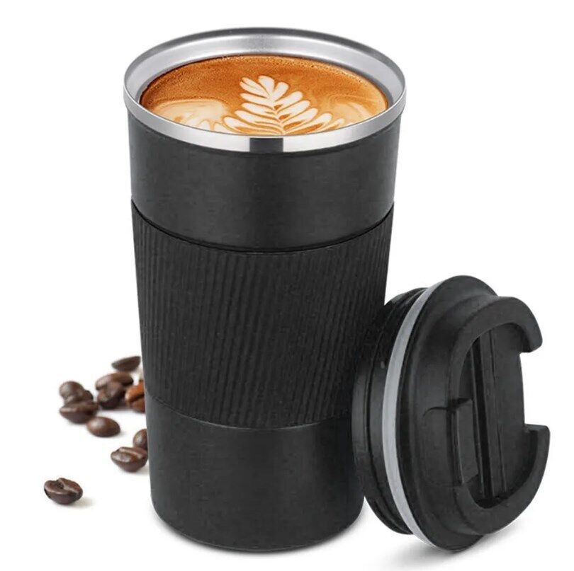 Leakproof Insulated Travel Coffee Mug (Stainless Steel, 510ml)