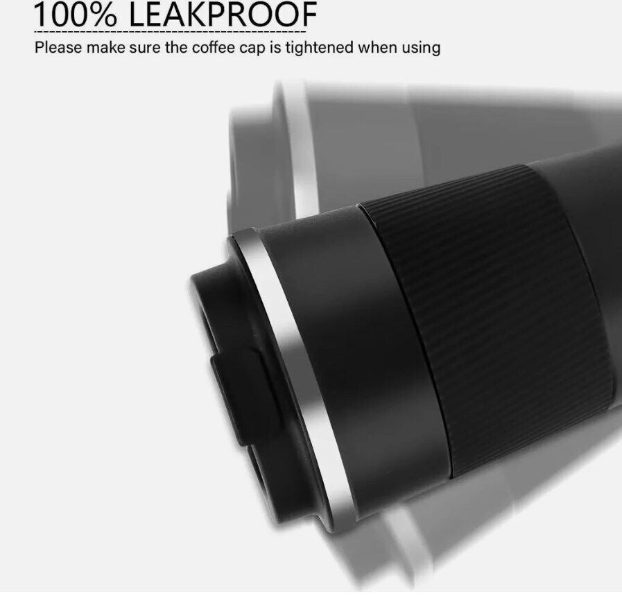 Leakproof Insulated Travel Coffee Mug (Stainless Steel, 510ml)